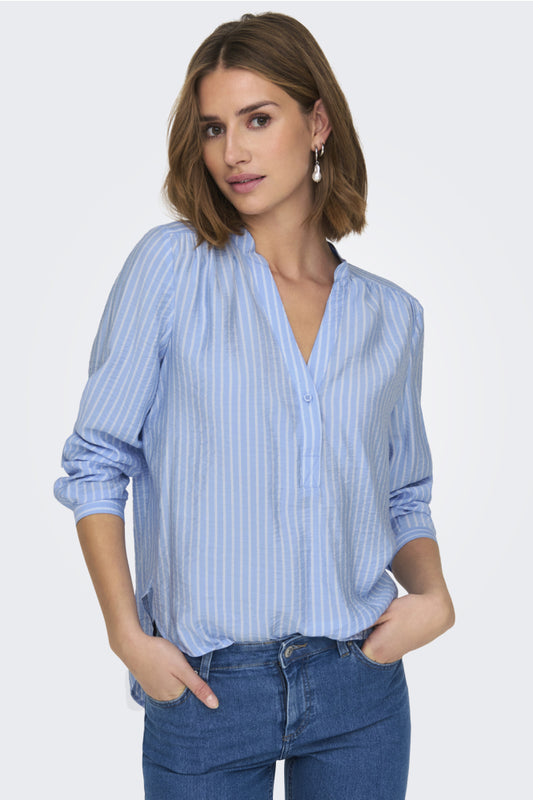 JDYBARBARA LIFE L/S TOP BLUE