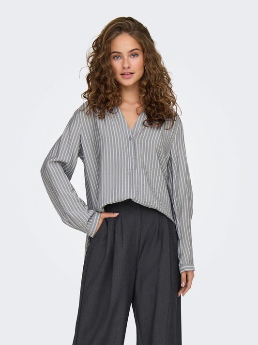 JDYBARBARA LIFE L/S TOP GREY