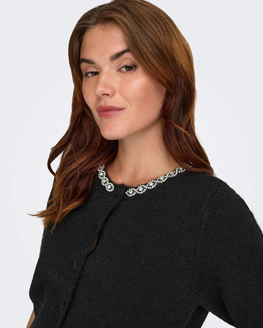 JDYALVA LIFE 2/4 EMBEL CARDIGAN KNT