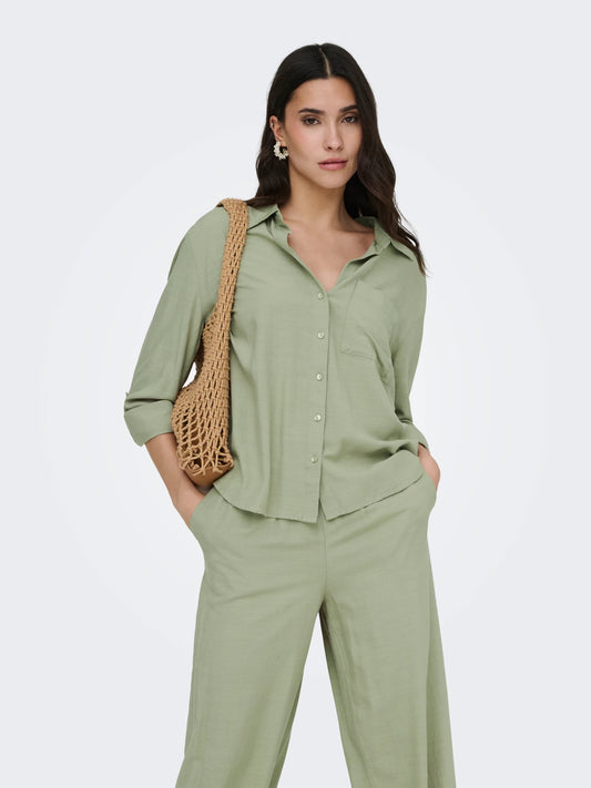 JDYCAYA LINEN LOOSE L/S SHIRT