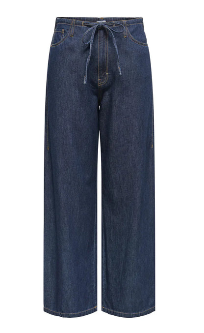 JDYSABRINA MW WIDE TIE JEANS