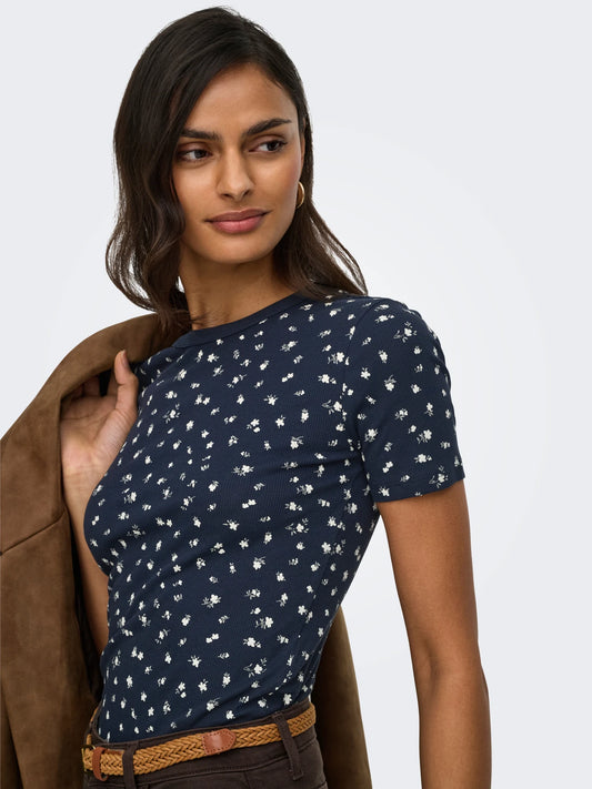 JDYLUCKY S/S O NECK TOP