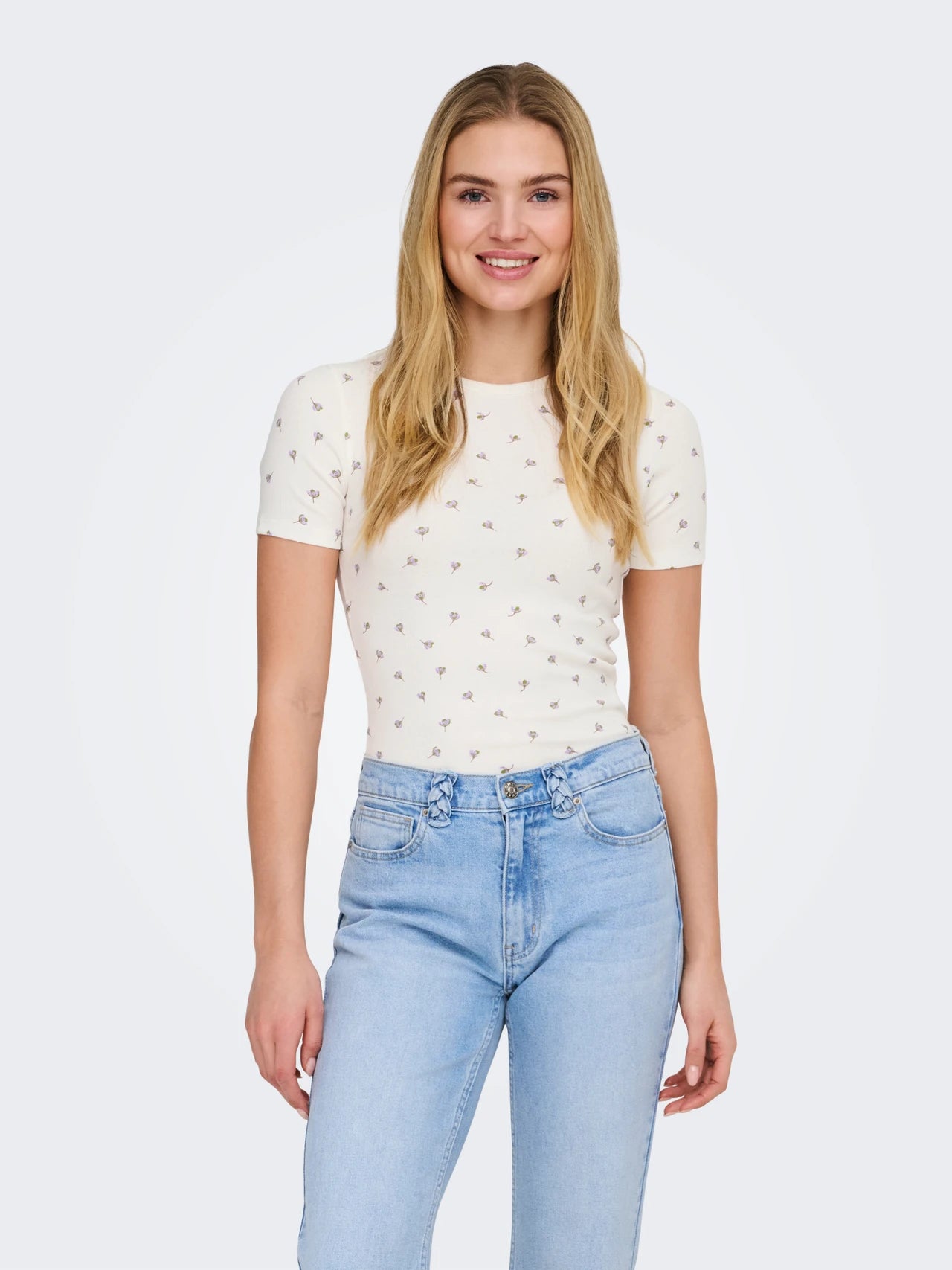 JDYLUCKY S/S O NECK TOP