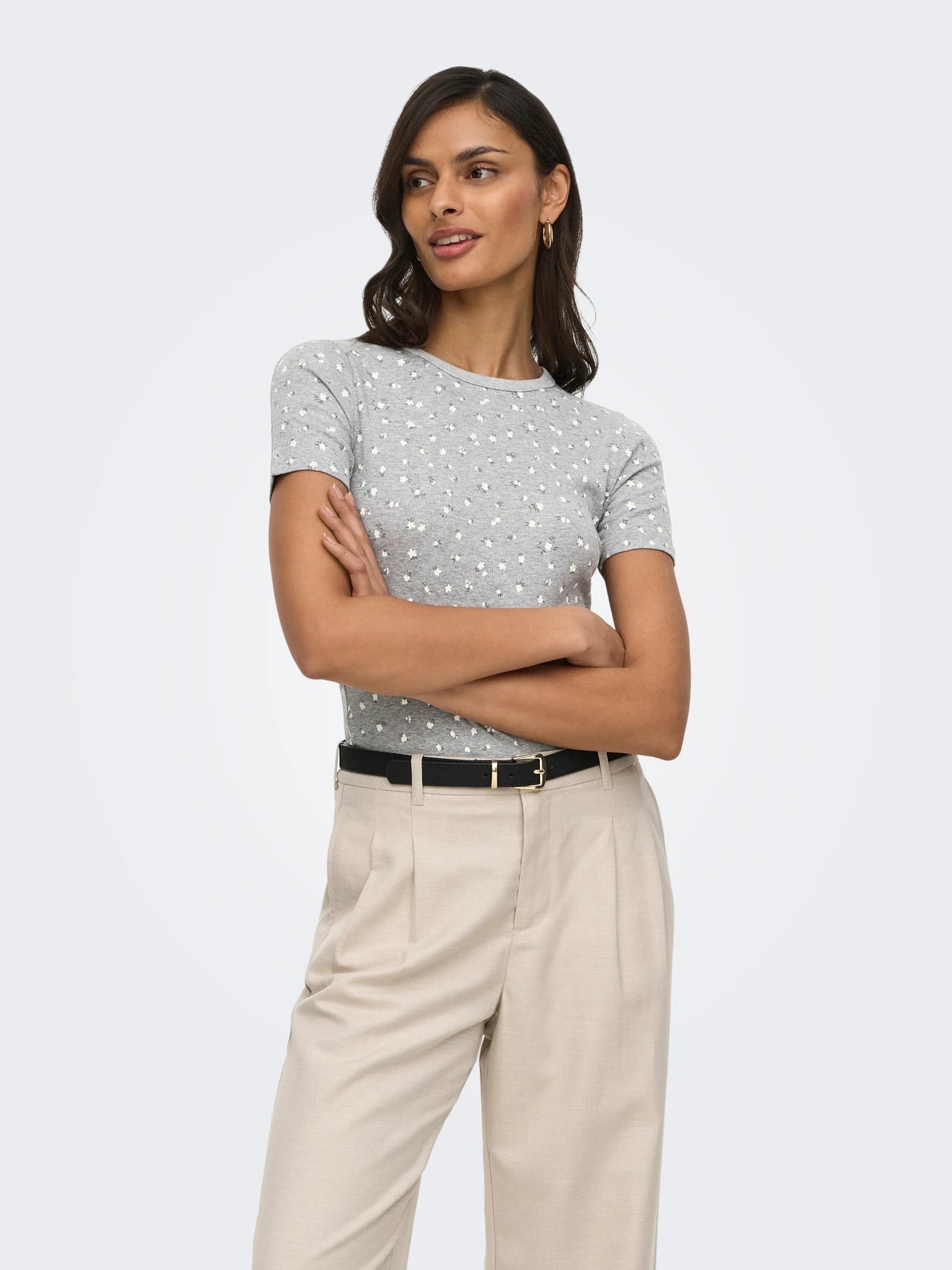 JDYLUCKY S/S O NECK TOP