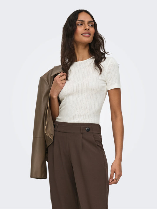 JDYSALSA MIA LIFE S/S O NECK TOP