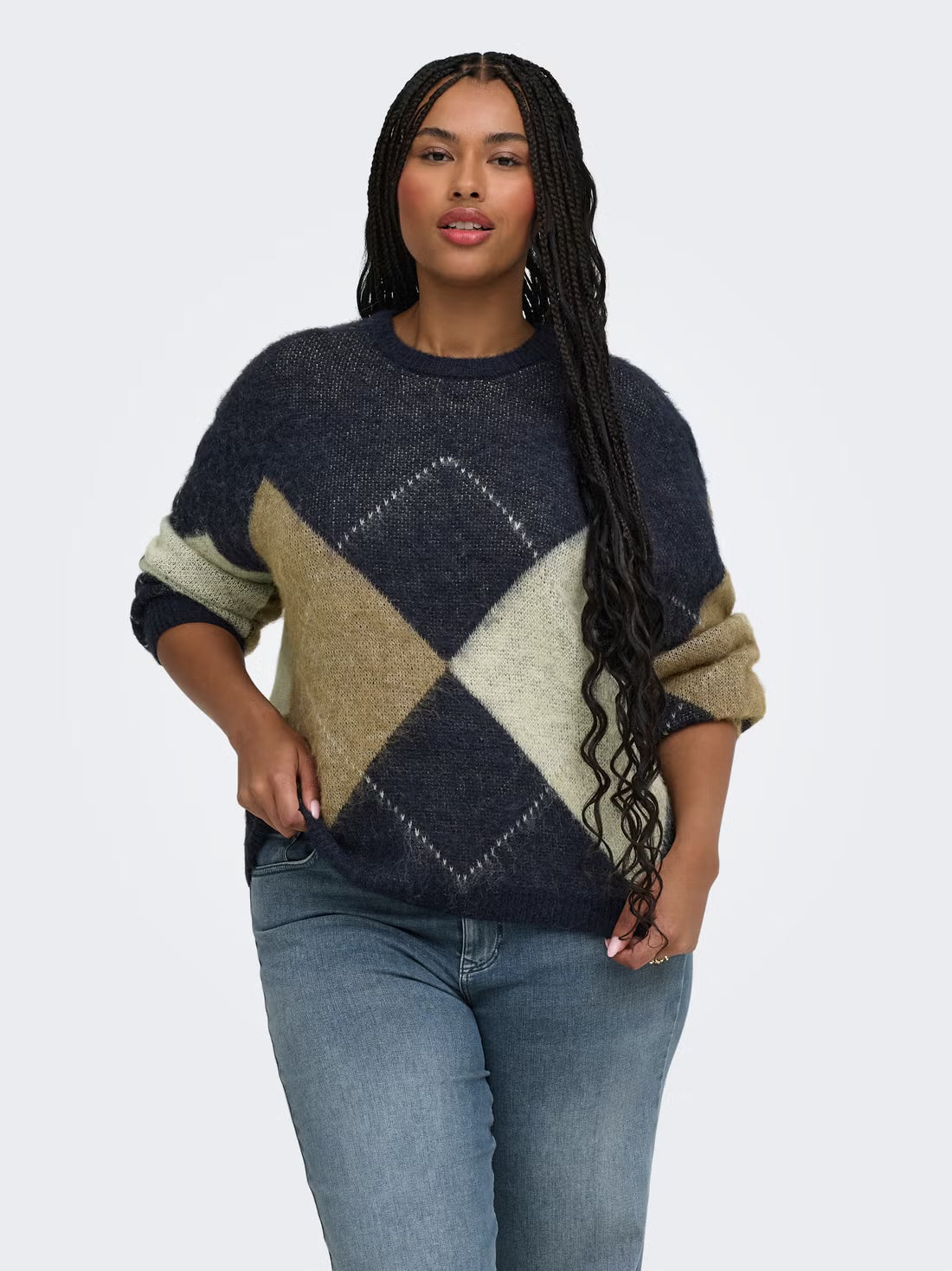 CARNOEME JQ LS O-NECK KNT