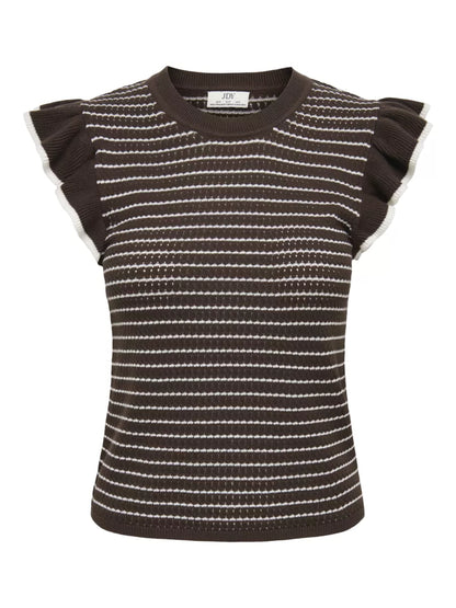 JDYCARICE S/L FRILL PULLOVER KNT