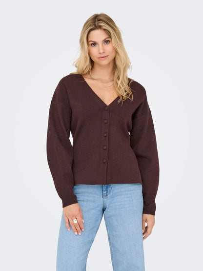 JDYPRIME LIFE L/S VN FITTED CARDI KNT