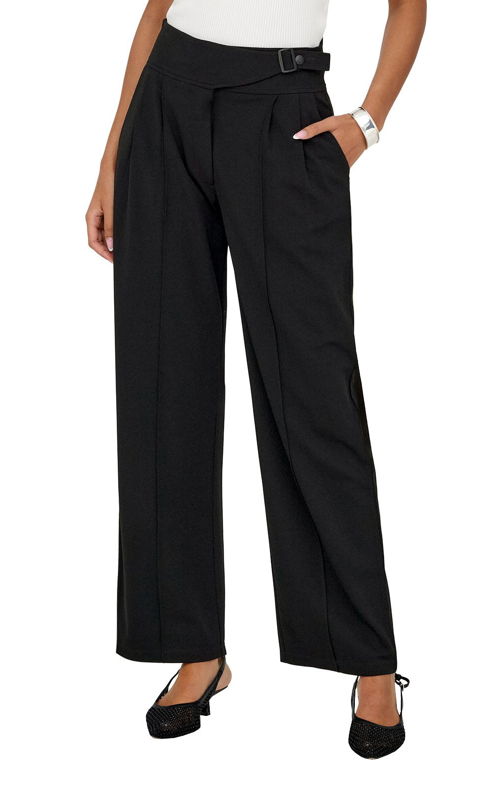 JDYGEGGO LIFE BUCKLE STRAIGHT PANT