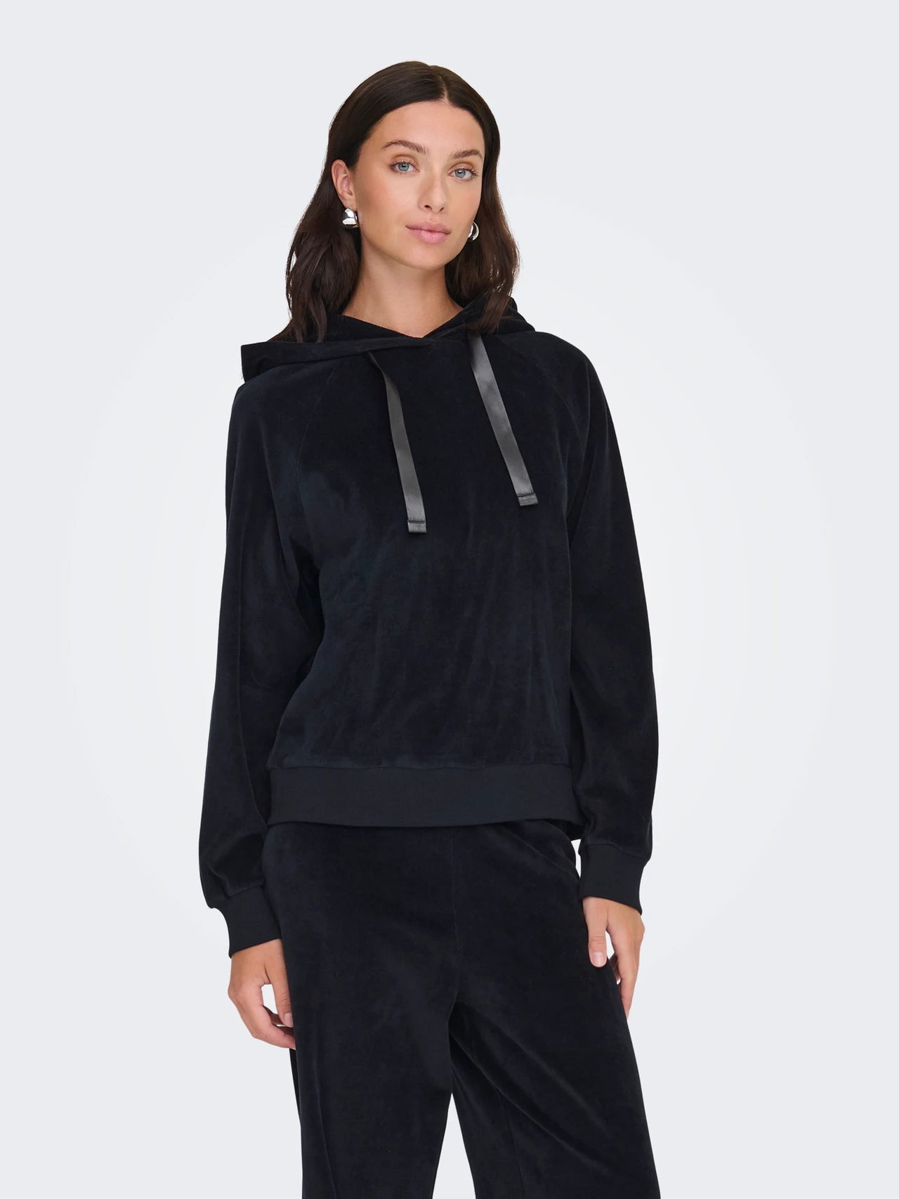 JDYVIDA L/S VELVET HOODIE TOP