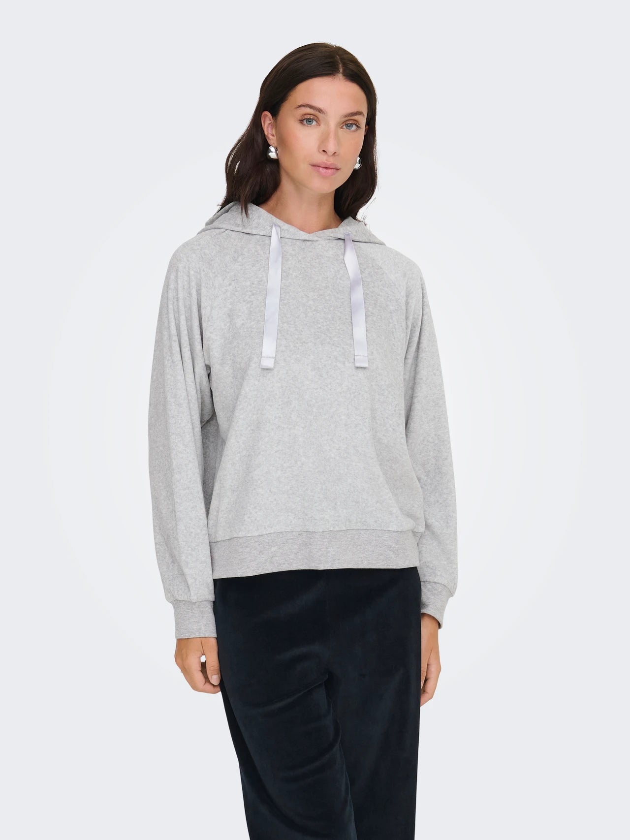 JDYVIDA L/S VELVET HOODIE TOP