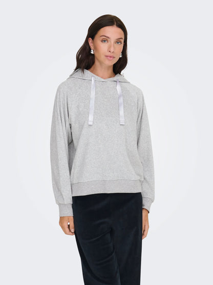 JDYVIDA L/S VELVET HOODIE TOP