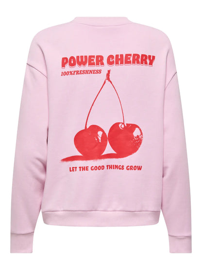 JDYNANNA LIFE L/S TEXT SWEAT