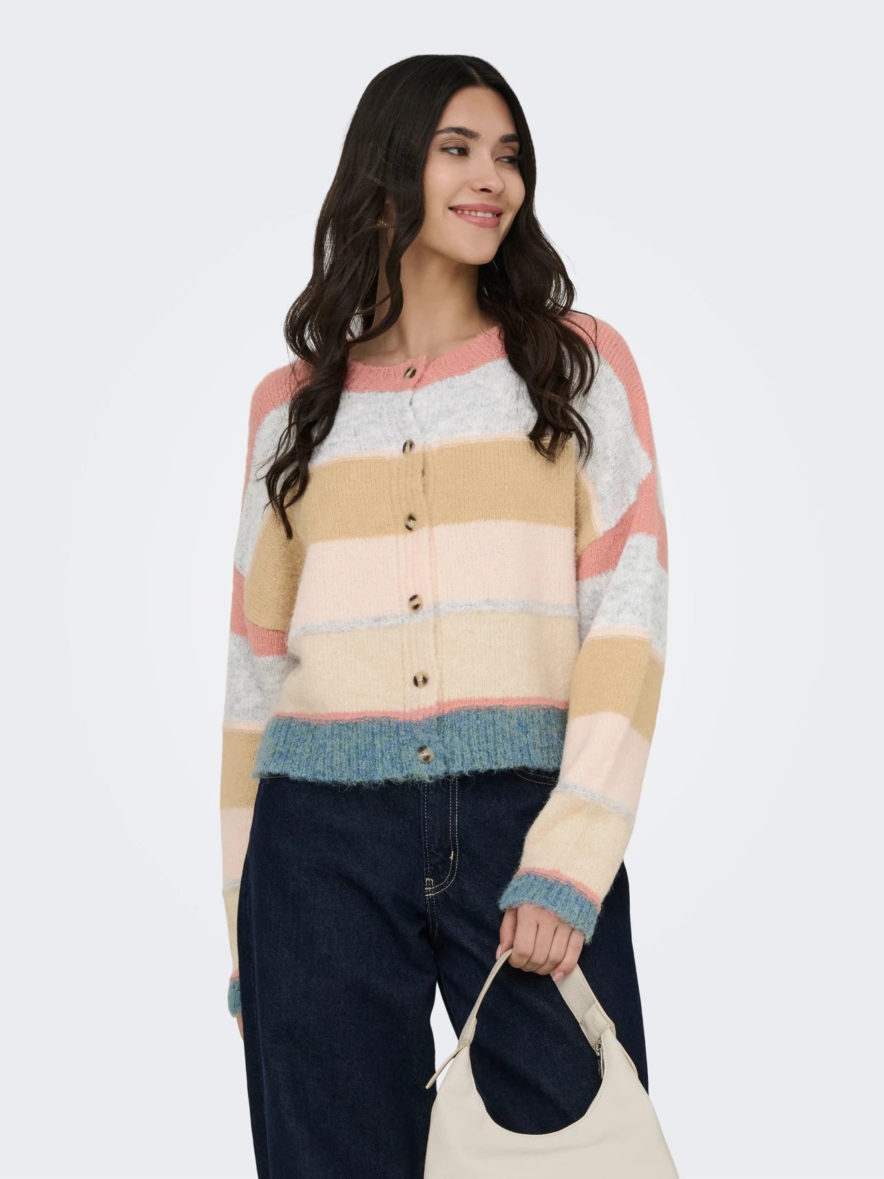 JDYCASSIDY LIFE L/S O-NECK CARDIGAN KNT
