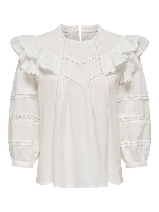JDYIDA 3/4 FRILL SHIRT