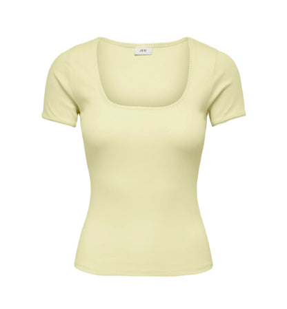 JDYLUCKY S/S O NECK DETAIL TOP