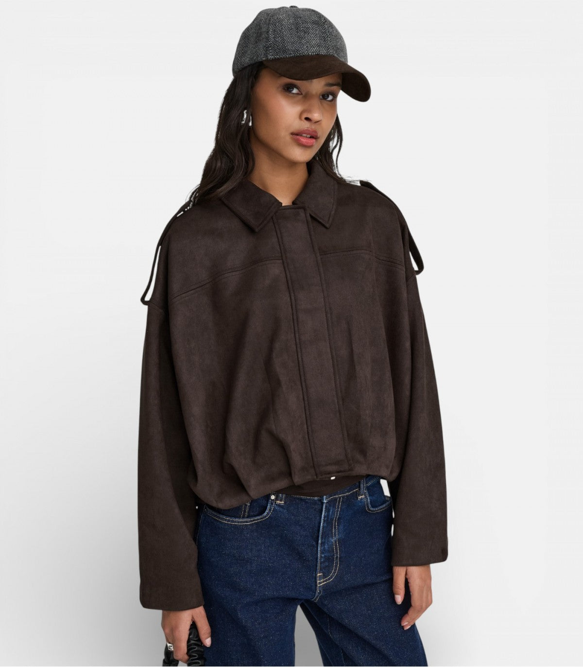 JDYNIA FAUX SUEDE BAT JACKET