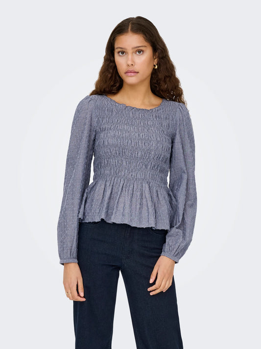 JDYNELLIE L/S SMOCK TOP