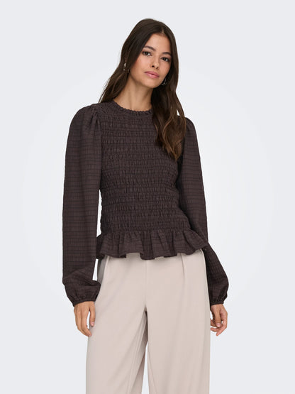 JDYAMY L/S SMOCK TOP
