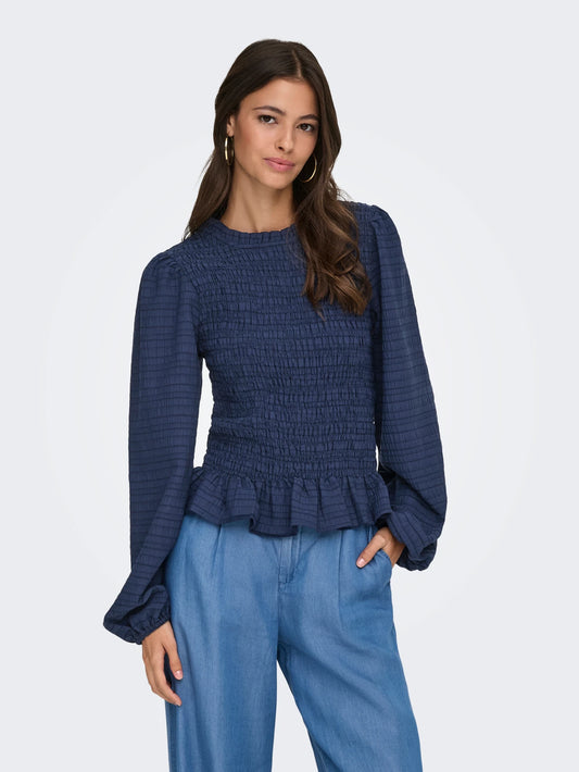 JDYAMY L/S SMOCK TOP