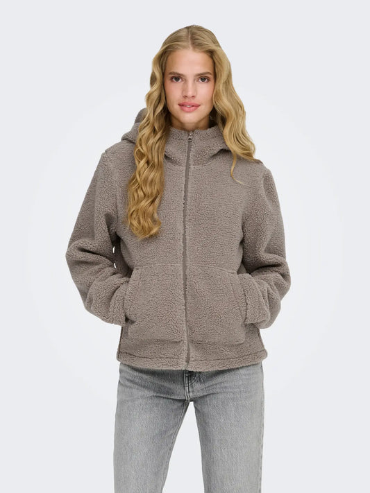 JDYREBA TEDDY HOOD JACKET