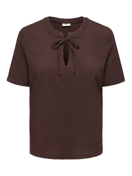JDYDEBBIE SS V NECK TOP