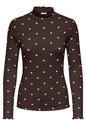 JDYFRANSISKA LIFE L/S HI-NCK AOP TOP