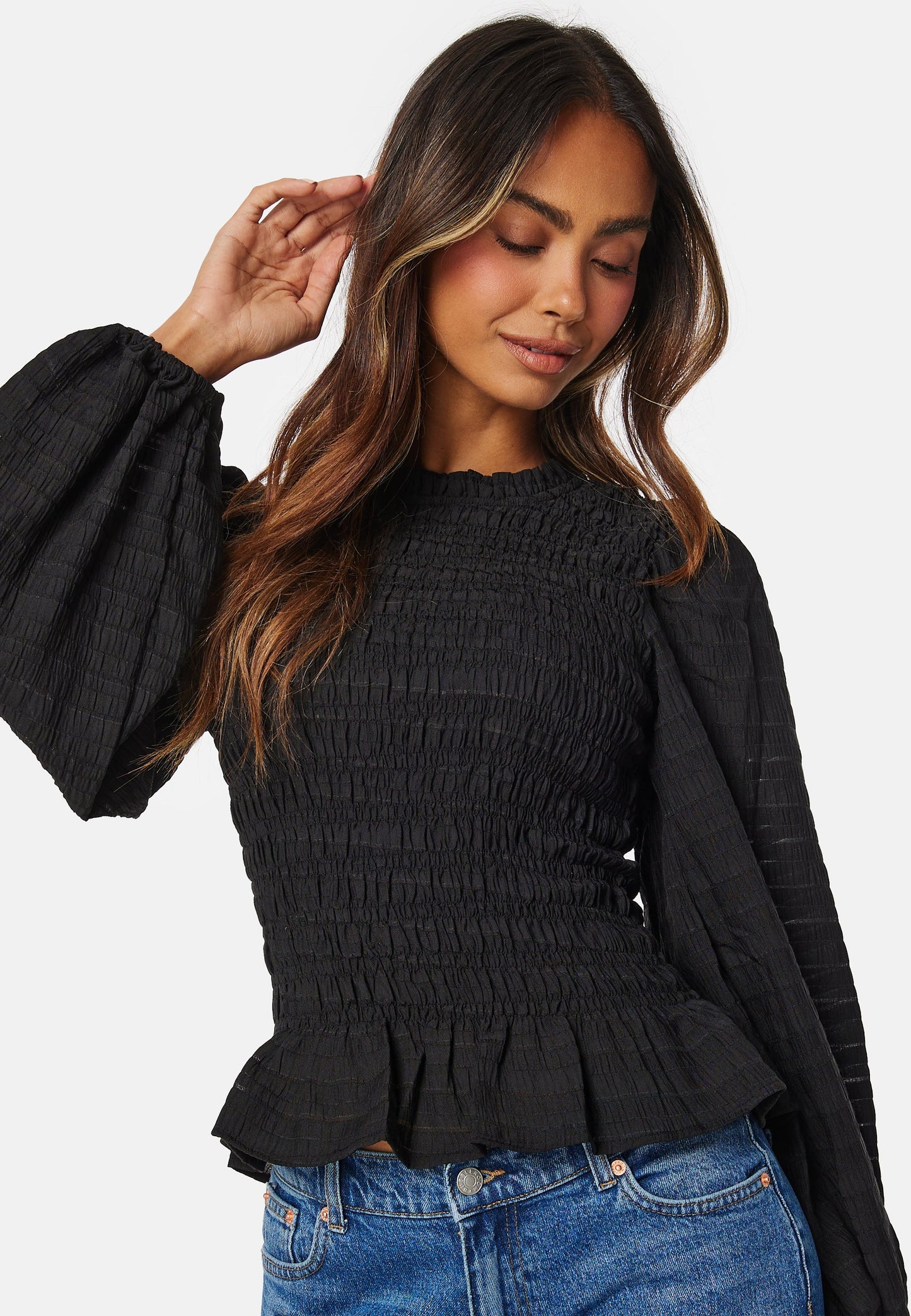 JDYHATTI L/S SMOCK TOP