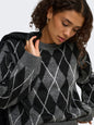 JDYBIANKA L/S ARGYLE PULLOVER KNT