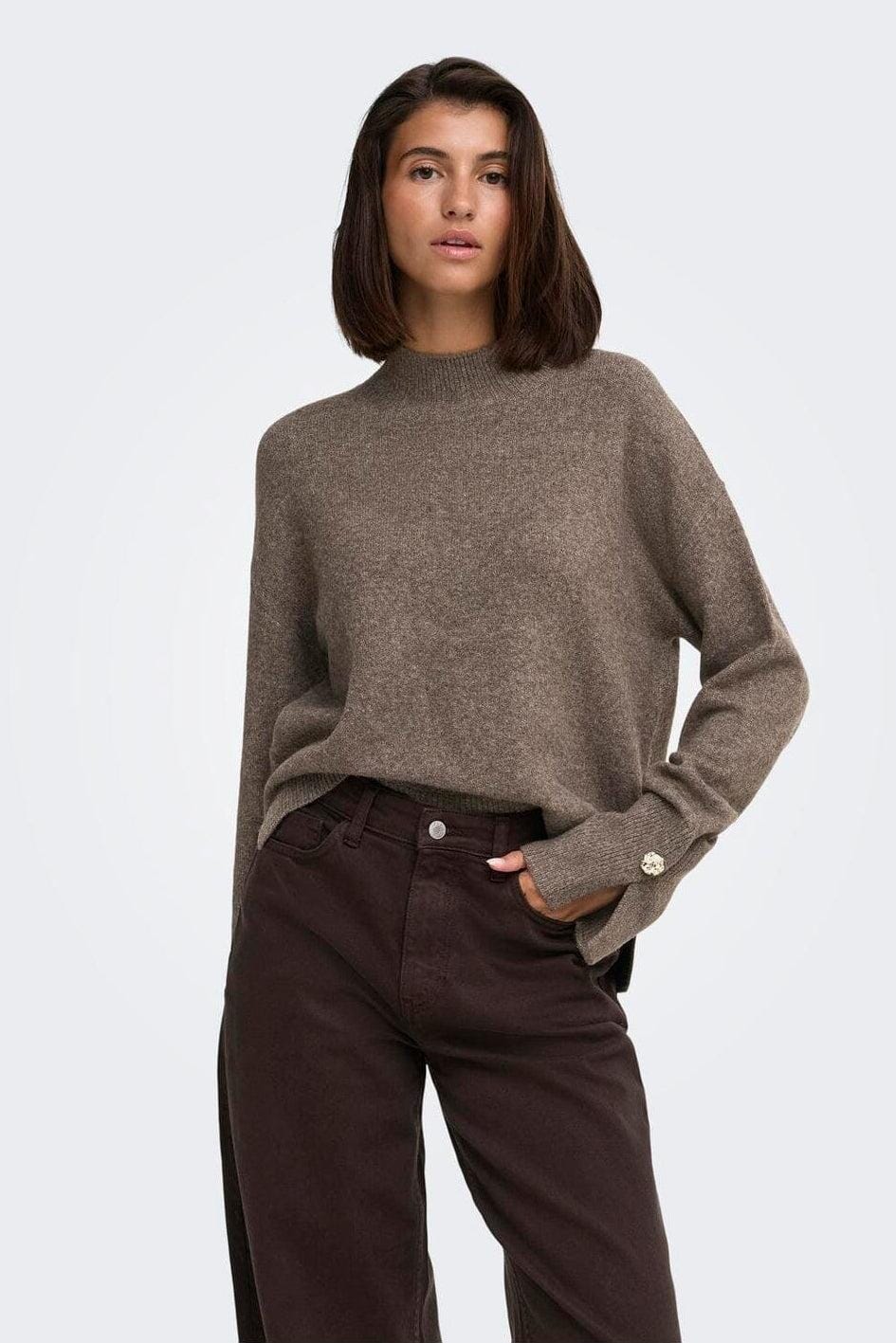 JDYSABRINA L/S HN DETAIL PULLOV KNT