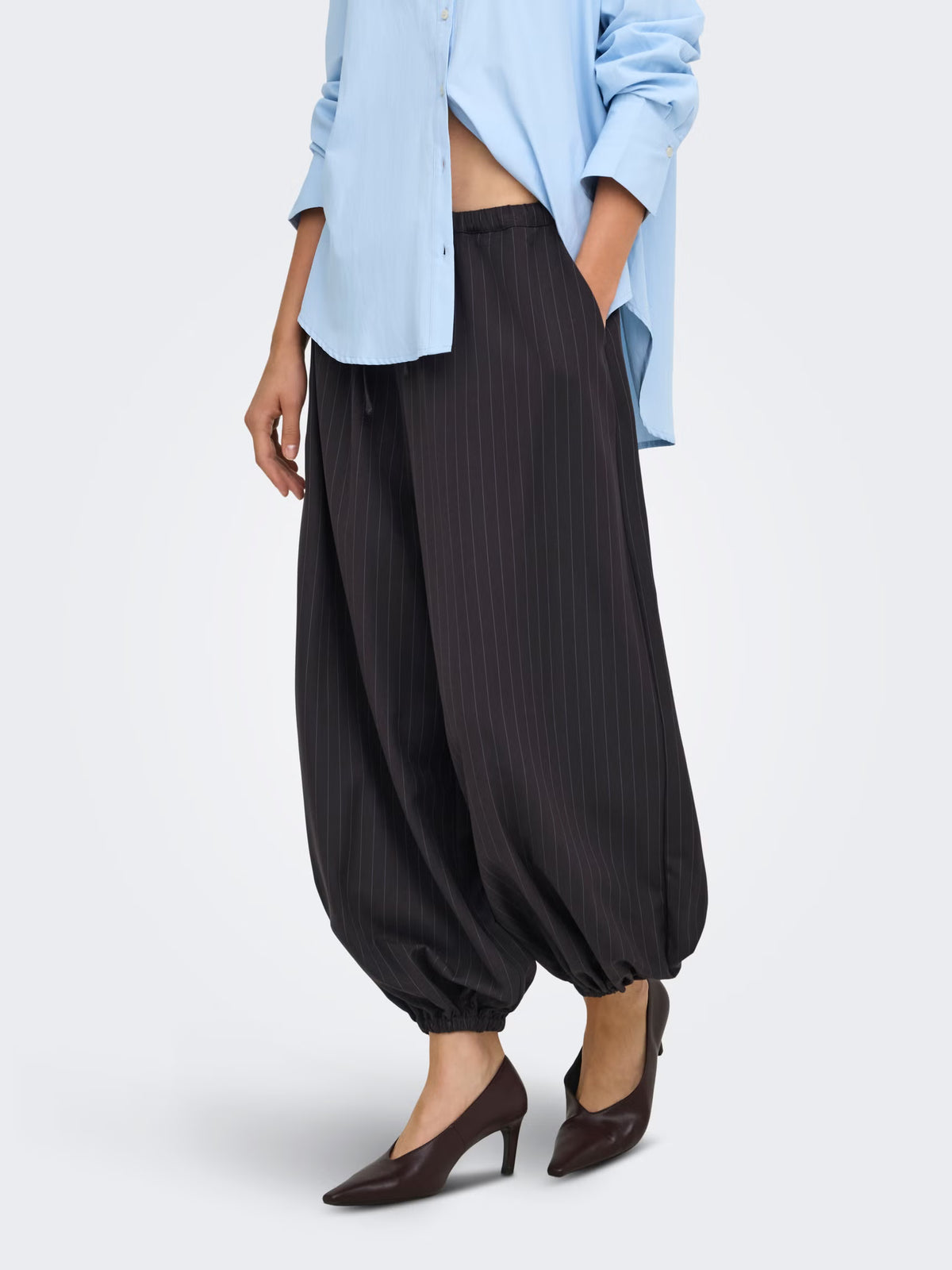 JDYPALOMA MW PINSTRIPE LOOSE PANT