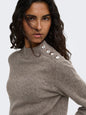 JDYSUPER LIFE L/S BUTTON PULLOVER KNT