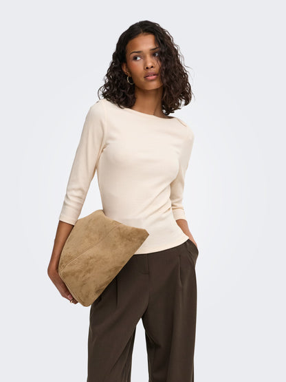 JDYMALLI 3/4 BOATNECK TOP