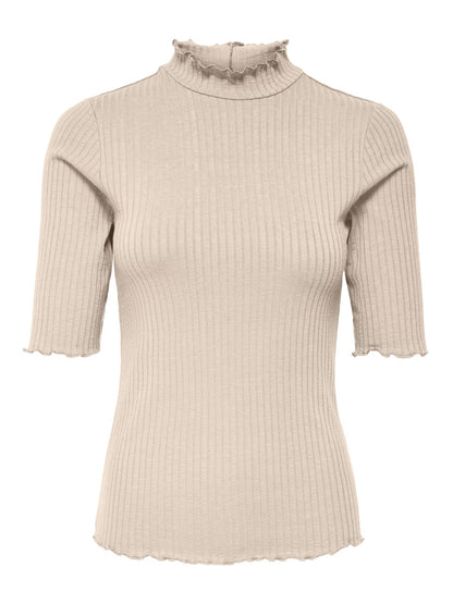 JDYFRANSISKA 2/4 HI-NCK TOP
