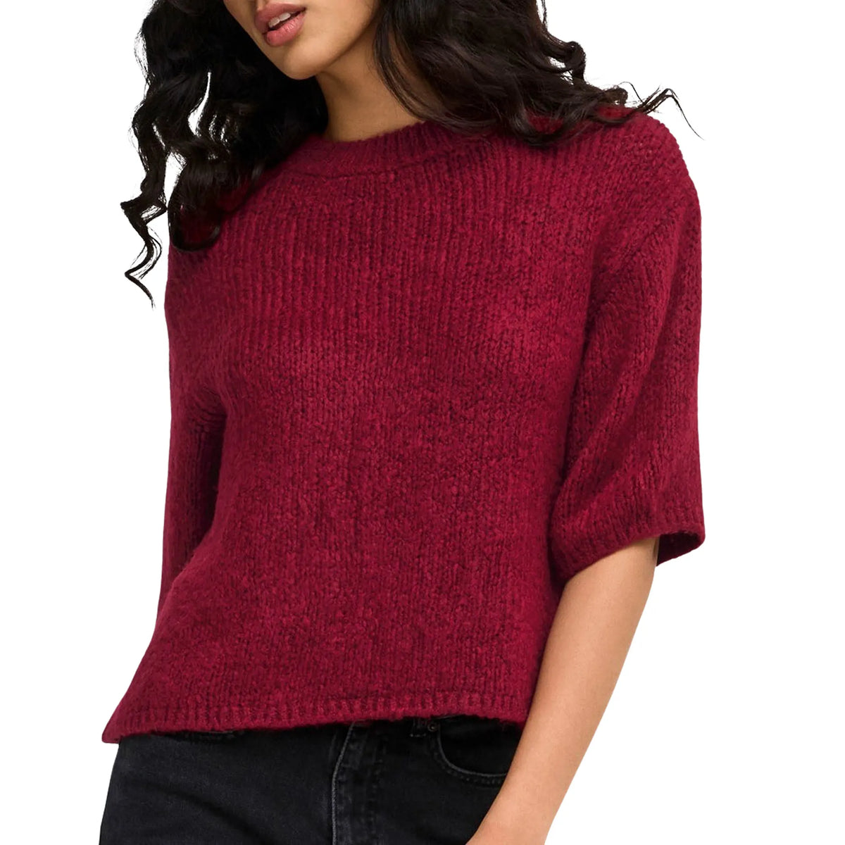 JDYDICTE S/S PULL O-NECK KNT