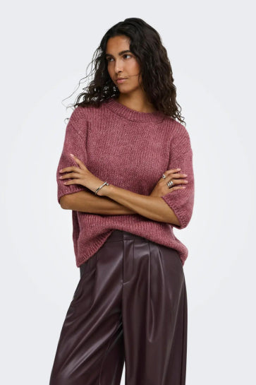 JDYDICTE S/S PULL O-NECK KNT