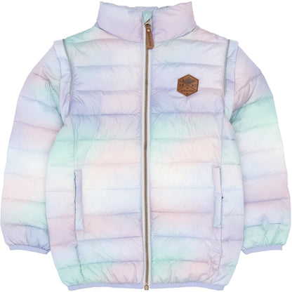 Nylon puffer 2 in 1 Jacket