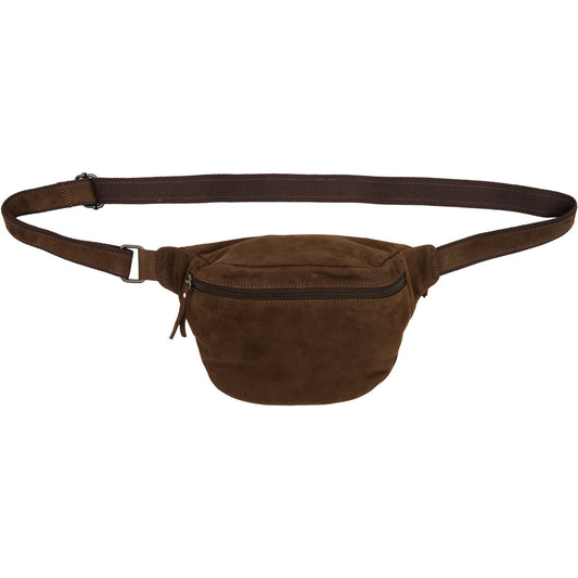 Suede Bumbag w. Zipper Pocket