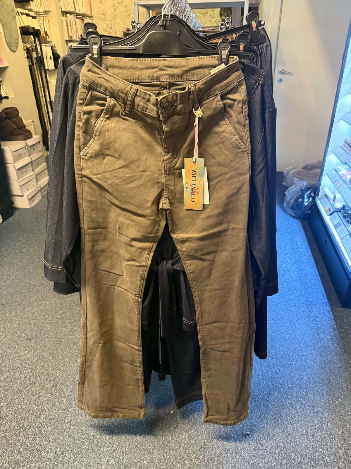 Farvet Jeans