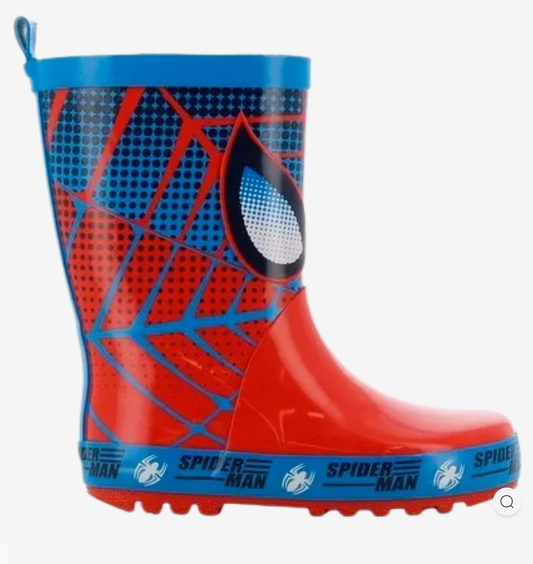 Rød/kobolt gummistøvle 100% naturgummi MARVEL SPIDERMAN