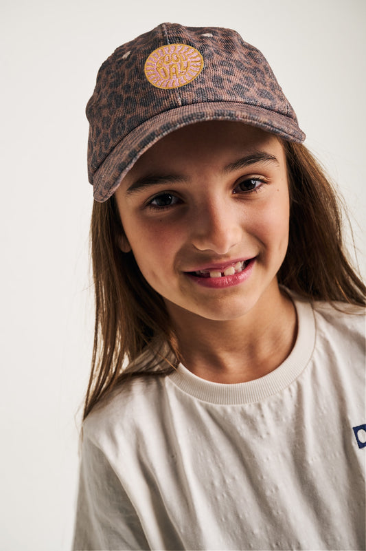 TND Corduroy Leopard Cap
