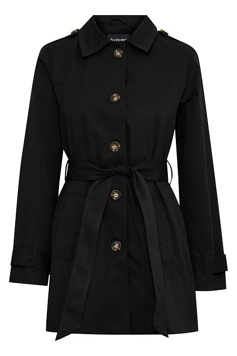 BYAMONA TRENCH COAT BLACK