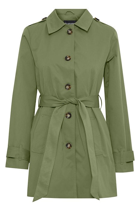 BYAMONA TRENCH COAT GREEN