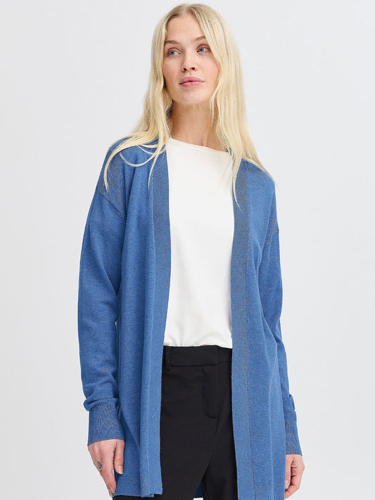 BYMMORLA LONG CARDI BLUE