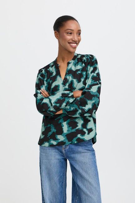 BYIBINE SMOCK LS BLOUSE - LIGHT WOVEN