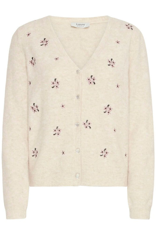 BYOMEA EMB. CARDIGAN - KNIT