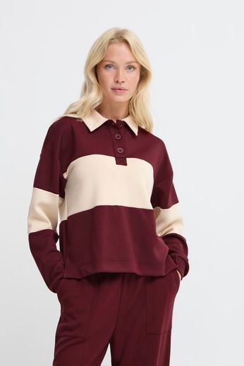 BYPUSTI CONTRAST POLO PULLOVE