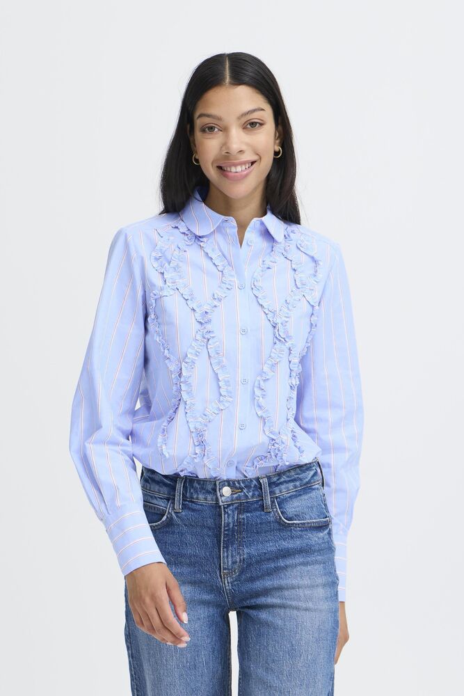 BYXJISOO FRILL DETAIL SHIRT