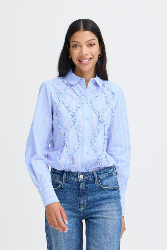 BYXJISOO FRILL DETAIL SHIRT