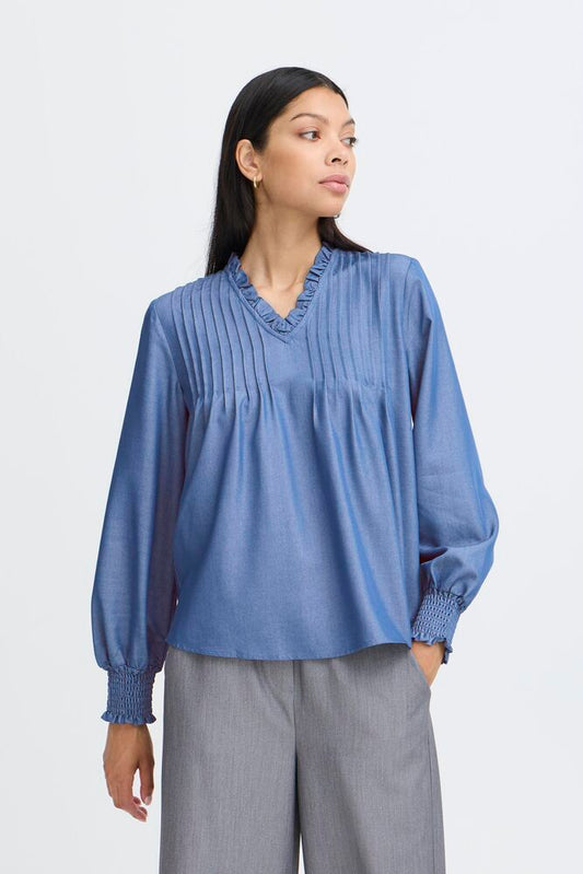 BYXKAORU VNECK BLOUSE